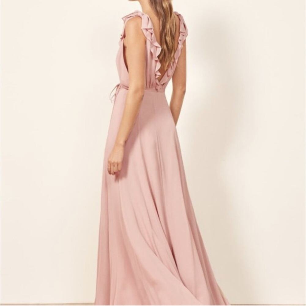 Reformation‎ Peppermint Blush Wrap Dress Womens Large - Picture 3 of 10